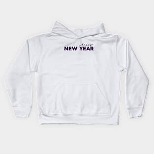 Happy New year (purple) Kids Hoodie